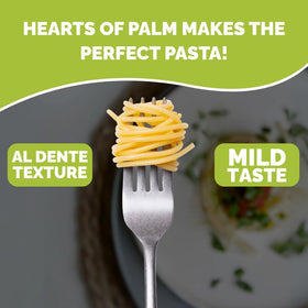 Palmini hearts of palm ingredient close-up highlighting plant-based base.