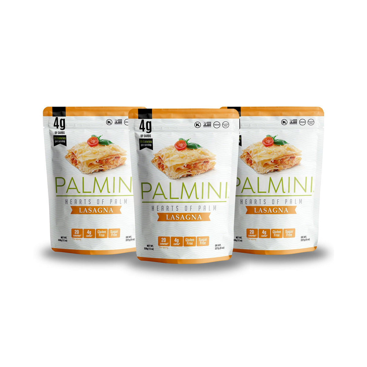 Palmini Lasagna Sheets packaged on shelf, a convenient low carb option for weeknights.