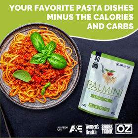 Palmini linguine cooked plate highlights light texture for gluten-free dinners