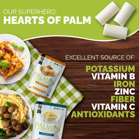 Palmini mashed pouch demonstrates smooth, low-carb mash alternative.