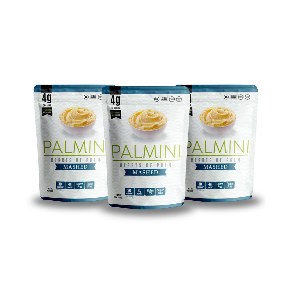 Palmini Mashed in a smooth, creamy bowl ideal for keto dinners.