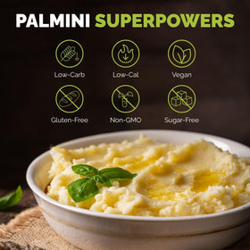 Palmini Mashed sustainable harvest highlights eco-friendly hearts of palm.