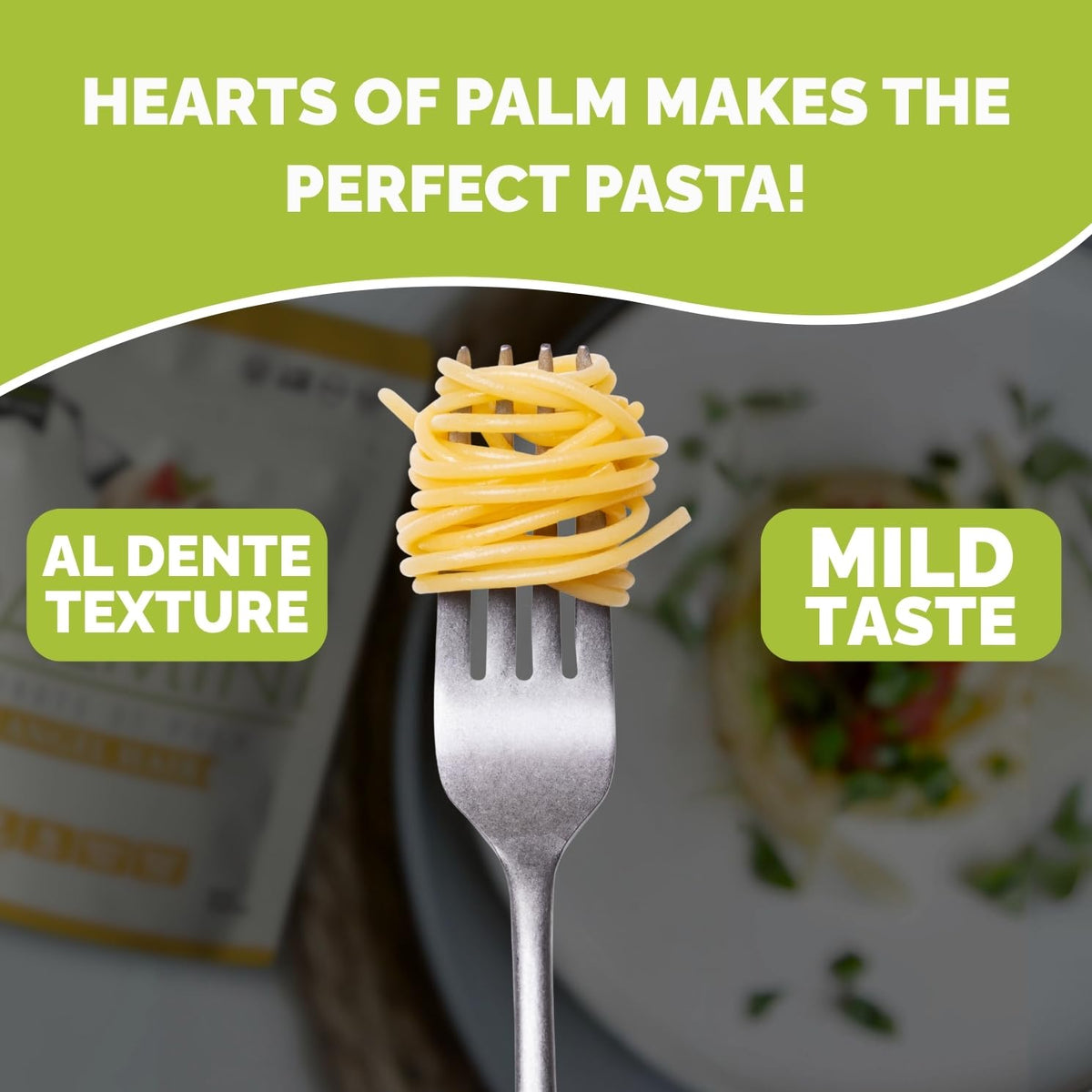 Palmini pasta with sauce in bowl demonstrates easy, keto-friendly dinner option.