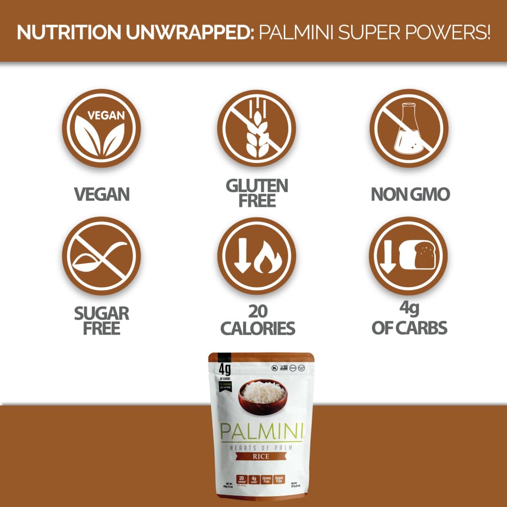 Palmini Rice gluten-free serving highlighting a plant-based staple.