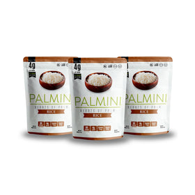 Palmini Rice hearts of palm raw, ideal for keto meal prep.