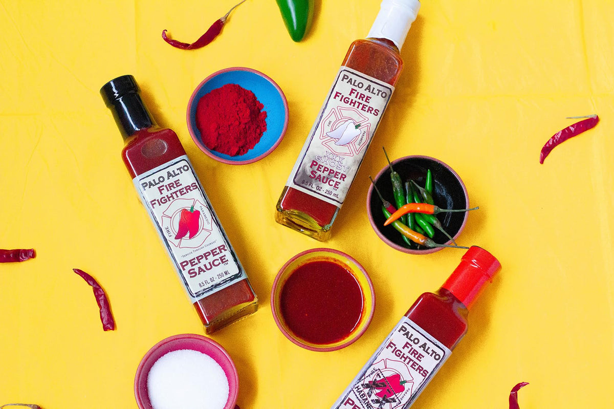 Palo Alto Firefighters sauce with mild heat for versatile cooking.