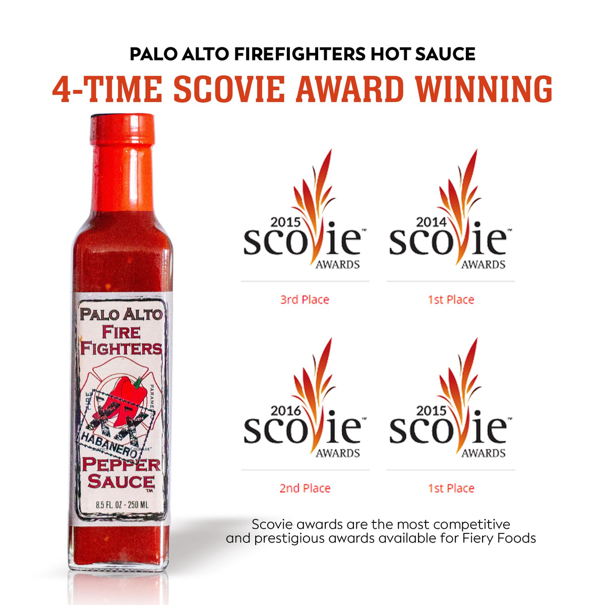 Palo Alto Firefighters pepper sauce multi-pack offers great value.
