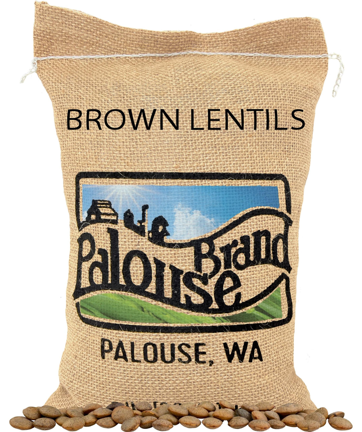 Palouse Brand brown lentils in a 5lb package, ideal for versatile, protein-packed meals.