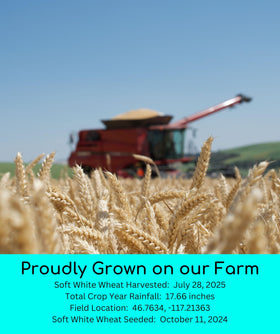 Palouse Brand Glyphosate Residue Free certification label for clean ingredients.