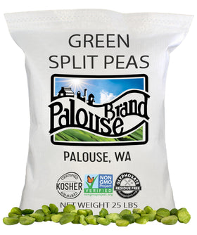 Palouse Brand green split peas bag 25lb for hearty soups