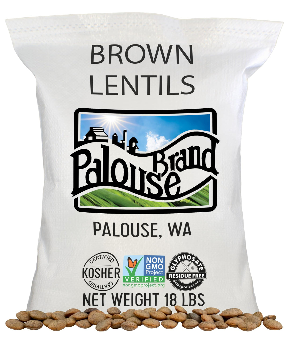 Palouse Brand field-grown lentils on a Washington farm, authentic farm-to-table sourcing.