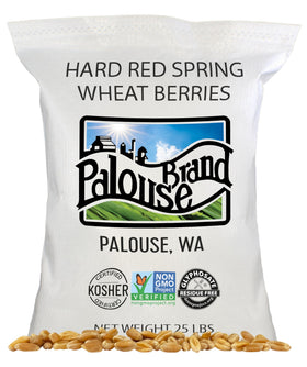Palouse Brand wheat berries in packaging, ready for pantry storage.