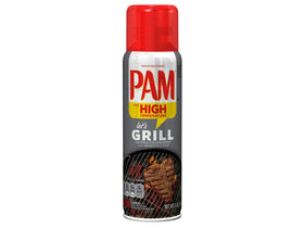 Pam Grilling No-Stick Spray bottle with high-temp formula for easy grilling.