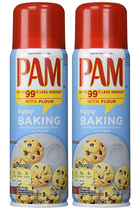 Pam No-Stick Cooking Spray with Flour for easy cake release.