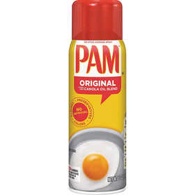 PAM No-Stick Cooking Spray original bottle pour for easy release while cooking