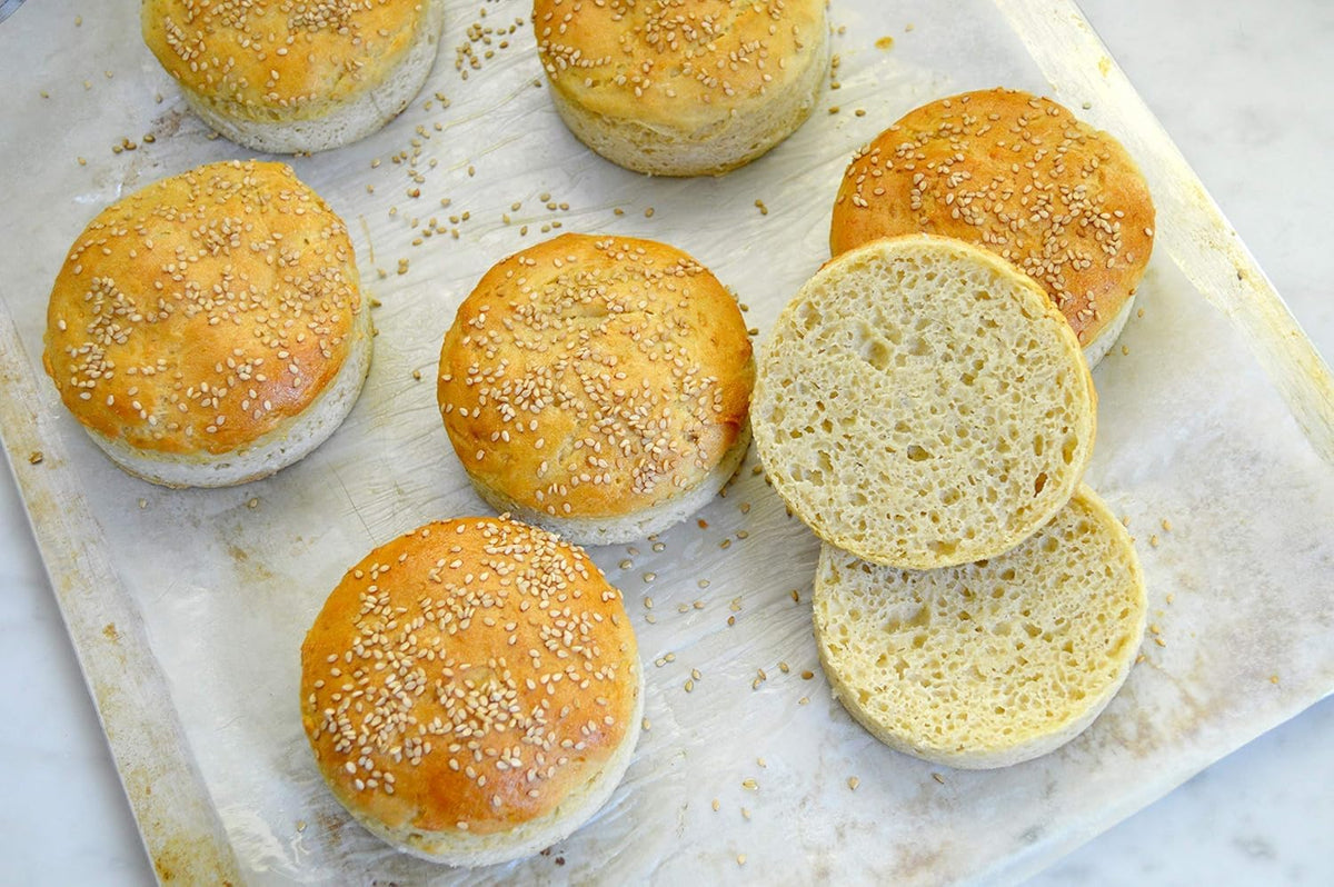 Rolling Pamela's bread mix dough into versatile crusts and loaves.
