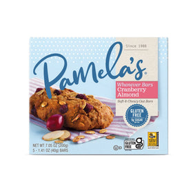 No artificial ingredients label on Pamela's snack bar packaging