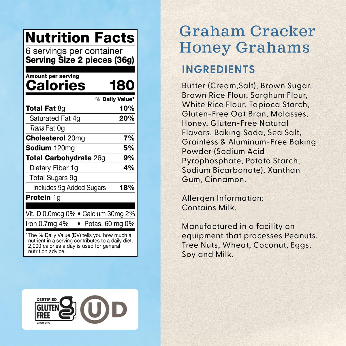 Gluten-free seal highlighting Pamela's allergen-conscious options.