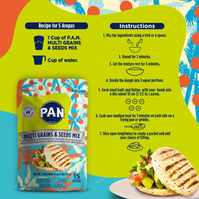 P.A.N. gluten-free cornmeal pancakes cooked on a skillet