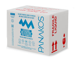 PANAKOS Deep Seawater bottle pour showing clean, ready-to-use flow