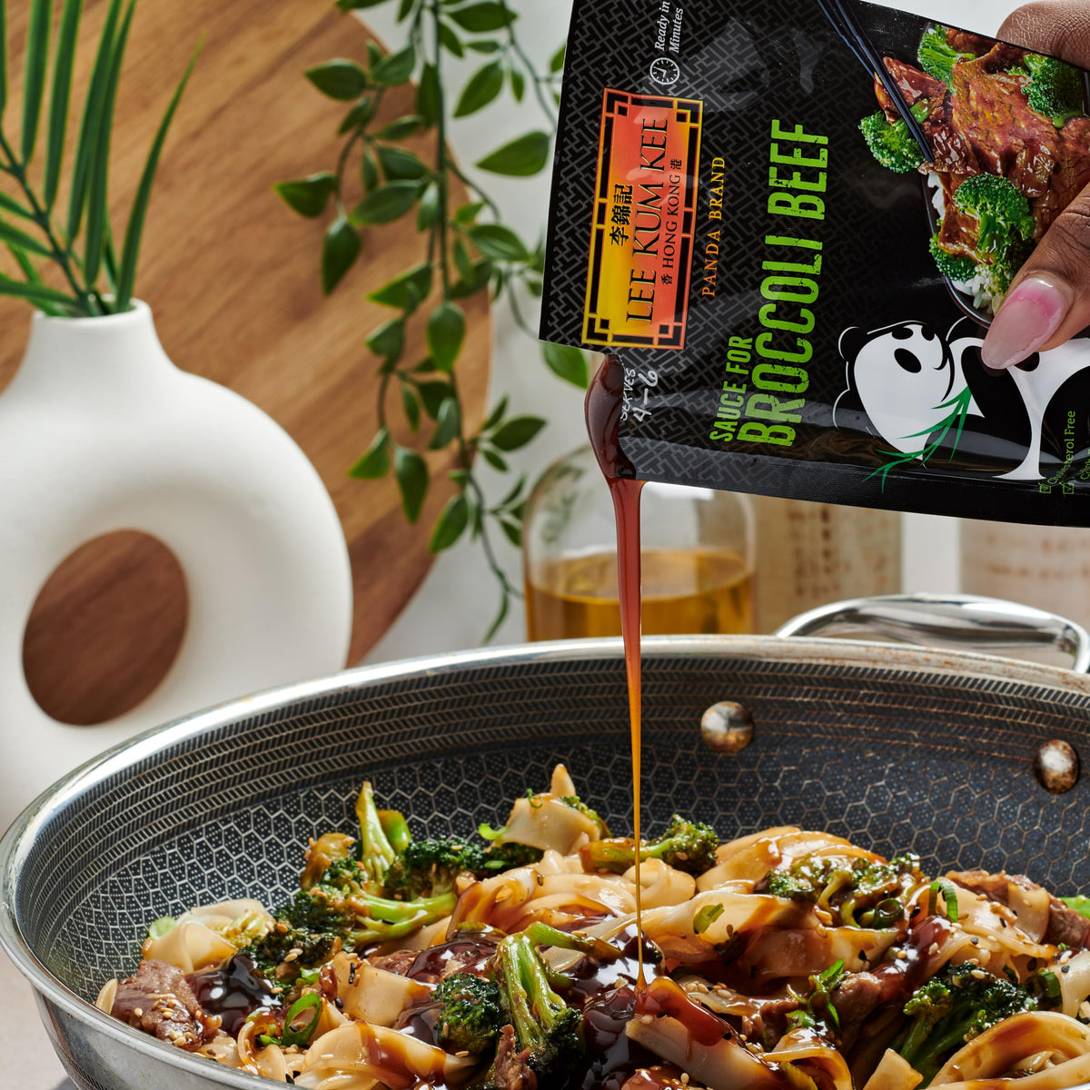 Gift-ready Panda Brand Sauce for broccoli beef as a pantry staple.