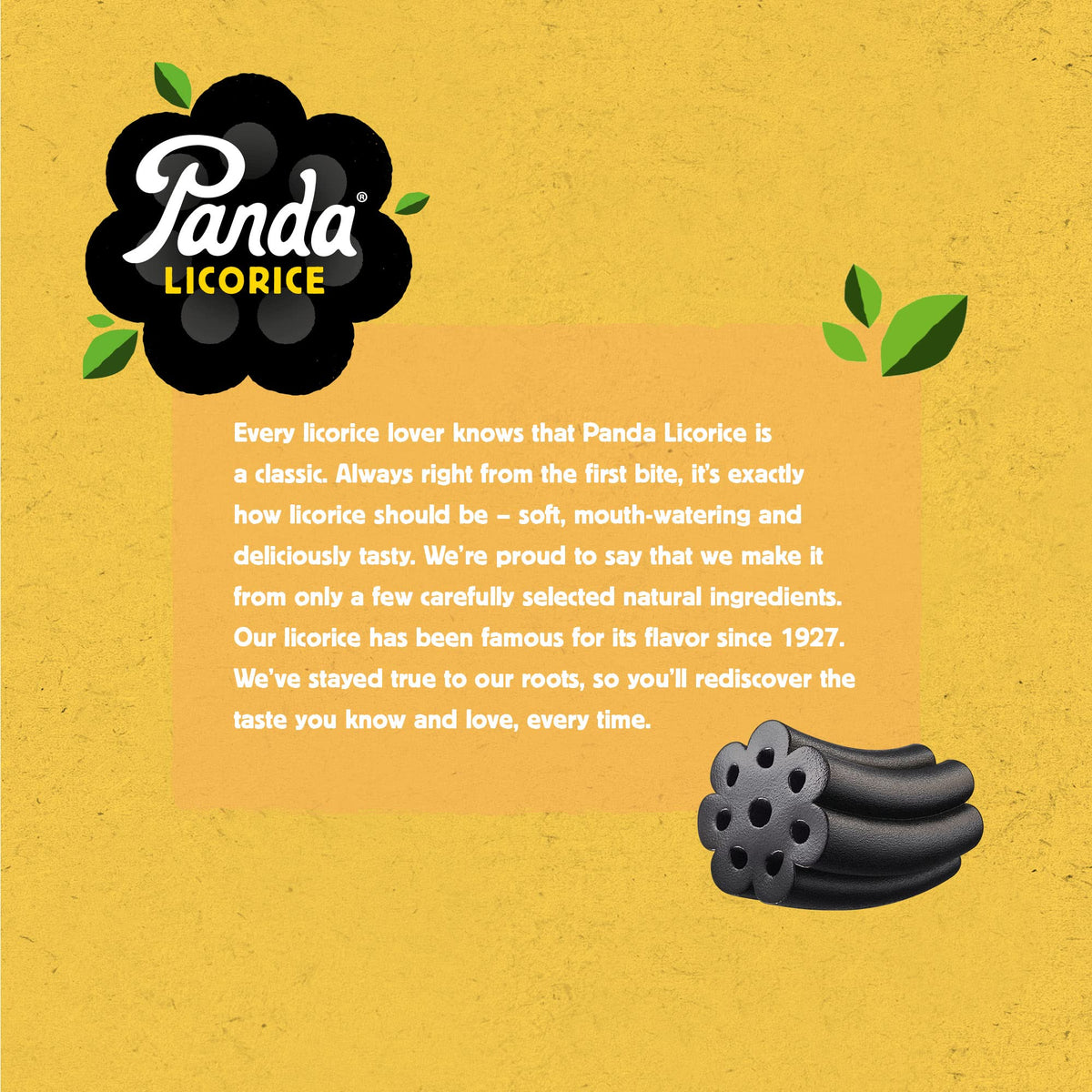 Panda four-pack 7 oz bags preserve freshness and flavor