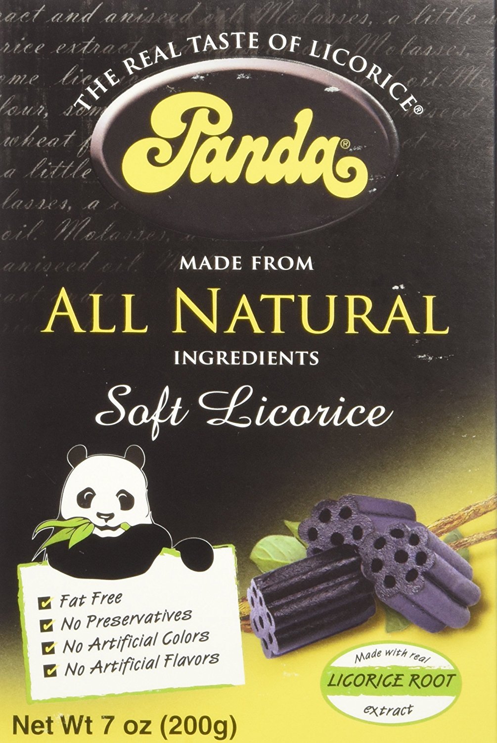 Panda Licorice bag resealable zip keeps freshness for on-the-go enjoyment