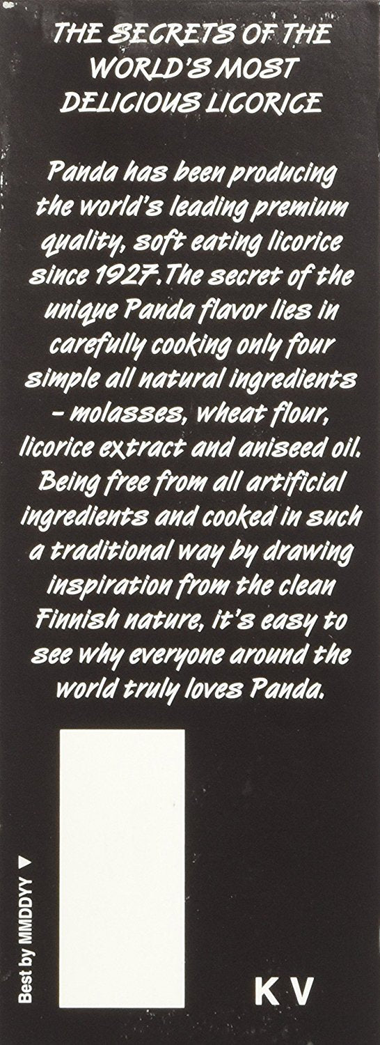 Panda Licorice chews texture close-up highlighting soft bite