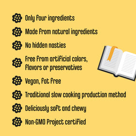 Molasses and aniseed oil notes enhance Panda licorice flavor.