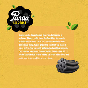 Panda licorice root extract and natural ingredients on display.