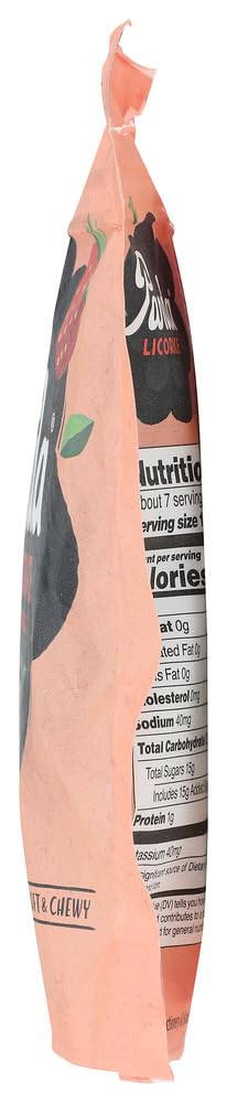 Panda natural strawberry licorice front-pack shot suitable for sharing or gifting