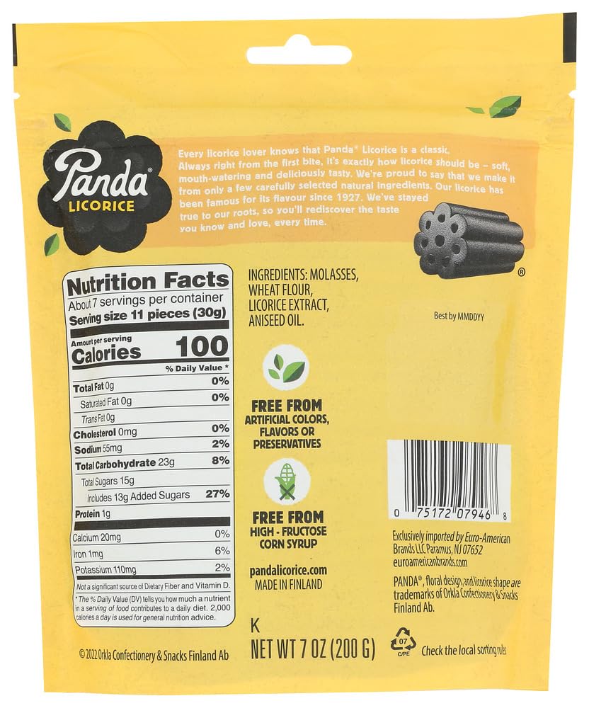 Panda Licorice soft licorice pack on shelf highlights convenient 2-pack.