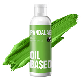 Pandalab green oil-based food coloring buttercream decor for rich emerald shade.