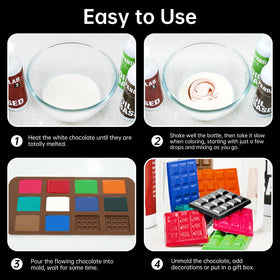 Pandalab heat-stable oil coloring for chocolate, ganache, fondant