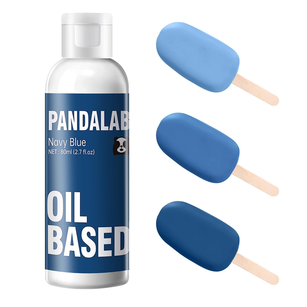 Pandalab navy blue oil-based coloring for chocolate, delivering vibrant, lasting color on coatings