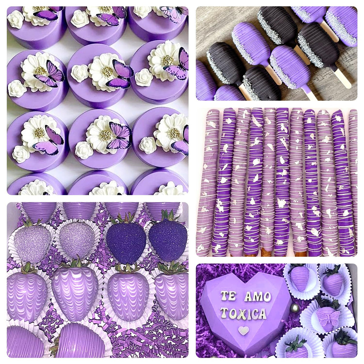 Pandalab purple oil-based dye for cake decoration with rich hue.