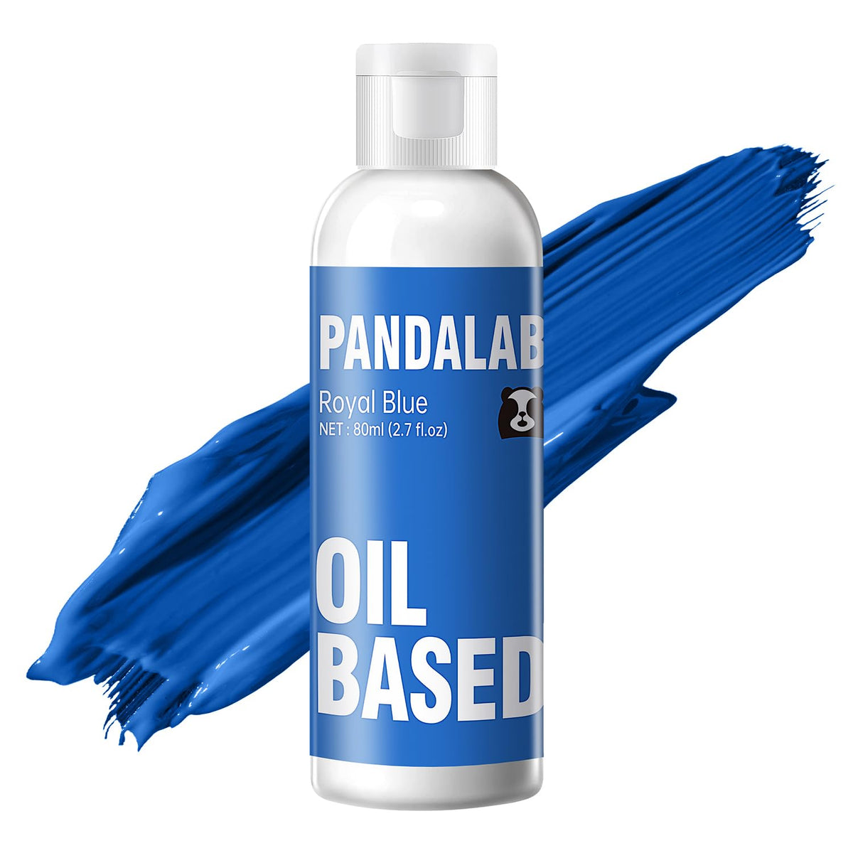 Pandalab royal blue oil-based coloring cap for precise dispensing.