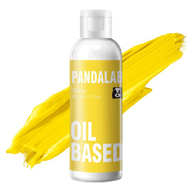 Pandalab yellow oil-based coloring chocolate donuts delivers bold even shade
