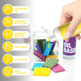 Pandalab yellow oil-based coloring strawberries dip creates glossy finish