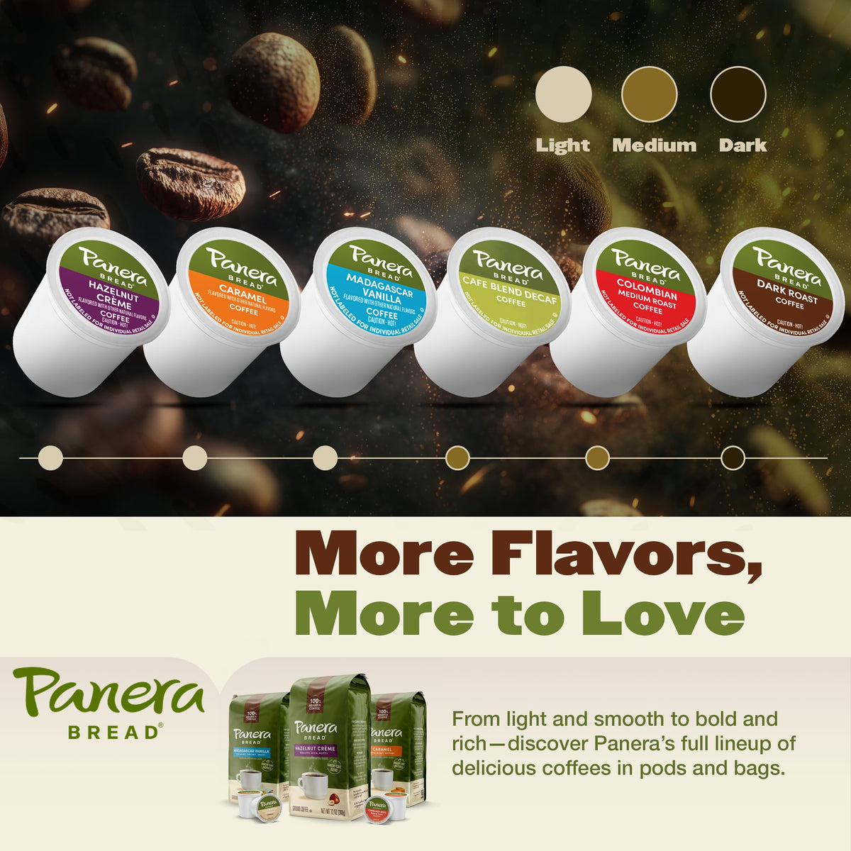 Fresh brew with steaming aroma after using a Panera pod.