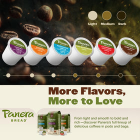 Fresh brew with steaming aroma after using a Panera pod.