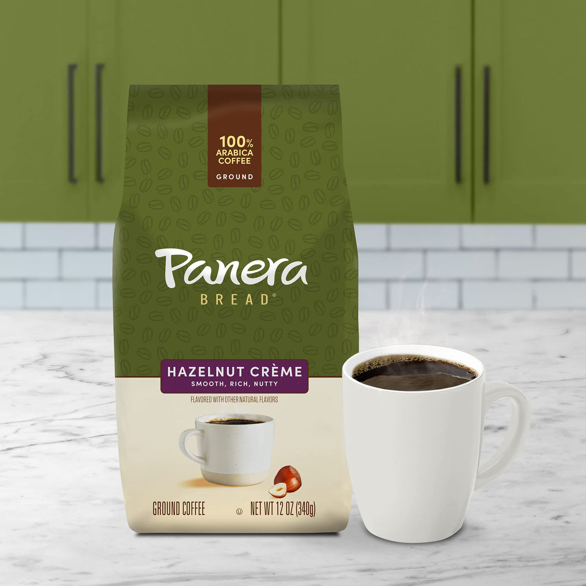Panera Hazelnut Creme brew pour highlights a flavorful, balanced cup.