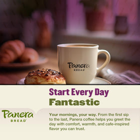 Panera Hazelnut Crème ground coffee texture showing uniform particles for even brew.