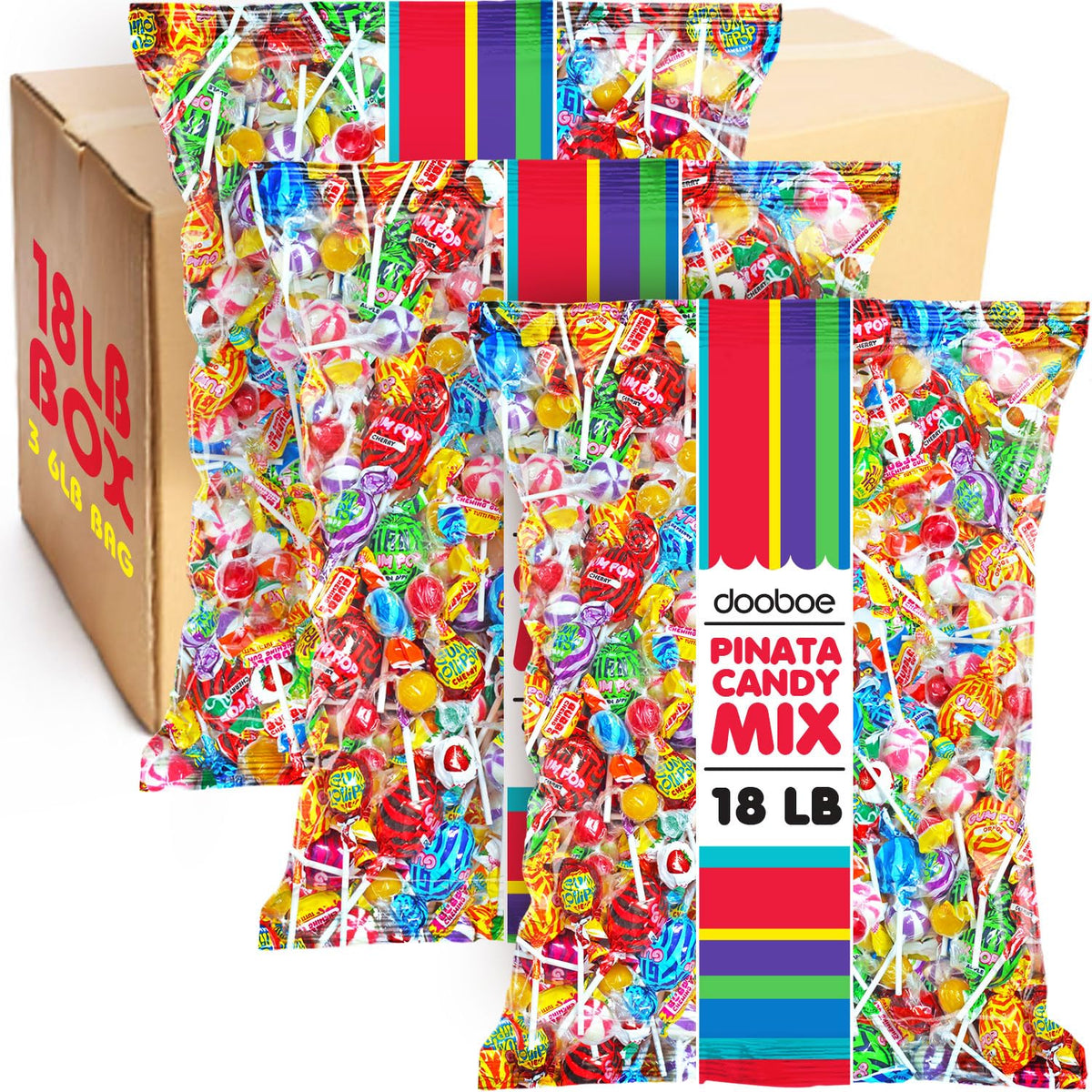 Panrax Group brand candy assortment featuring Dooboe and partner brands.