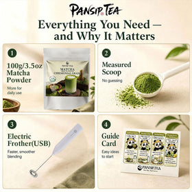 PANSIPTEATEA 2g matcha scoop for precise measurement and consistent results.