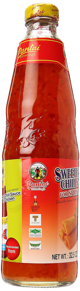 Pantai Sweetened Chili Sauce jar label shown in pantry context