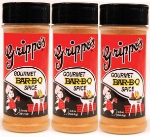 Pap's Grippo's Gourmet Bar-B-Q Spice pack for grilling and flavorful barbecues