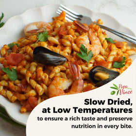 Papa Vince sustainable agriculture pasta supports soil-healthy farming without synthetic inputs.