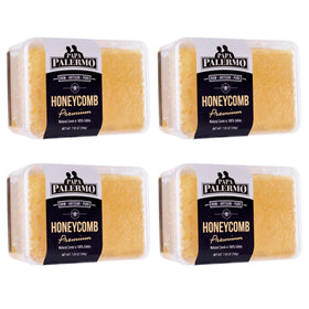Papa Palermo honeycomb cut from the hive showing edible brilliance and texture