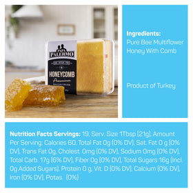 Papa Palermo Honeycomb jar collection: elegant gift-ready storage with authentic sweetness.